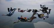 спортивные прыжки с парашютом в Азовском аэроклубе.Ростов-на-Дону